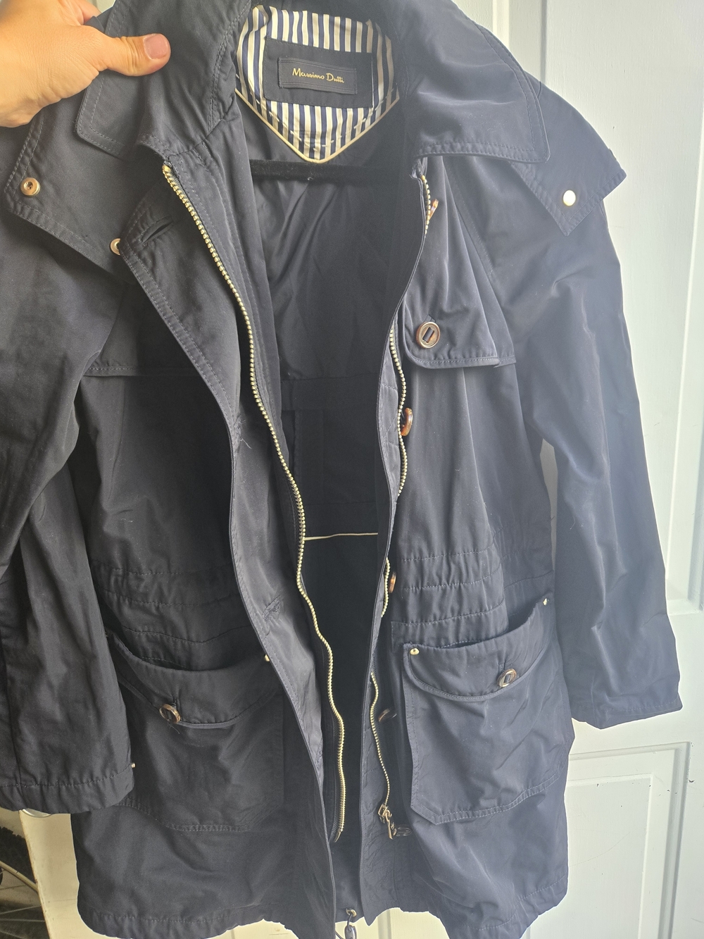 Massimo Dutti Navy Utility Jacket